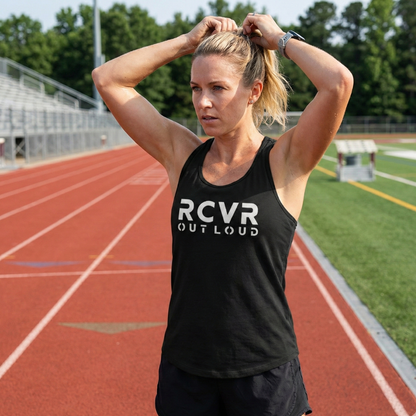 RCVR Out Loud Women’s Fitted Racerback Tank