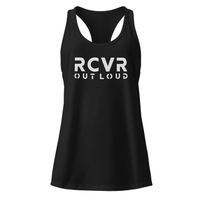 RCVR Out Loud Women’s Fitted Racerback Tank