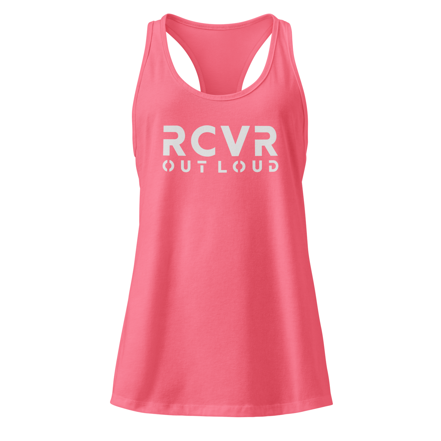 RCVR Out Loud Women’s Fitted Racerback Tank