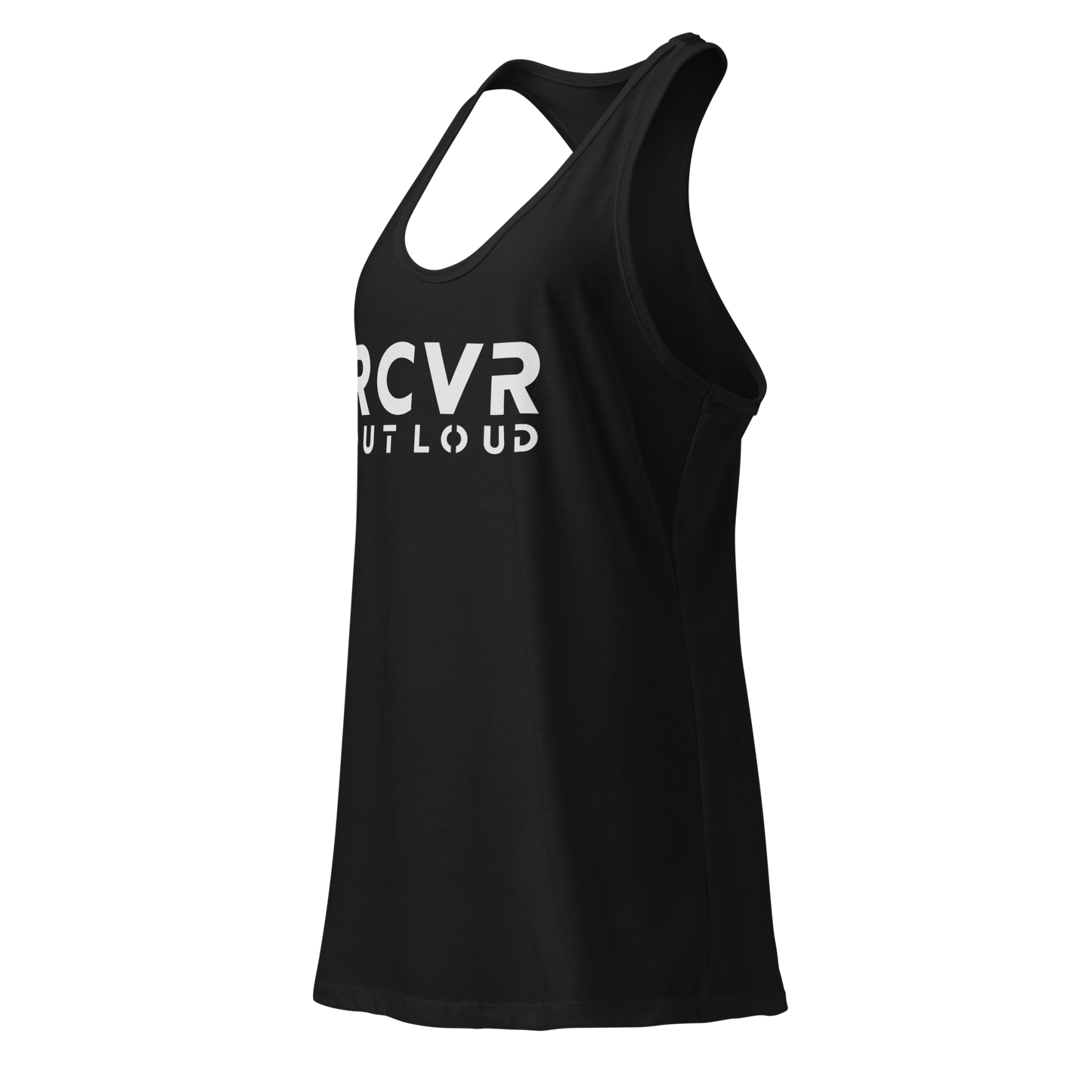 RCVR Out Loud Women’s Fitted Racerback Tank