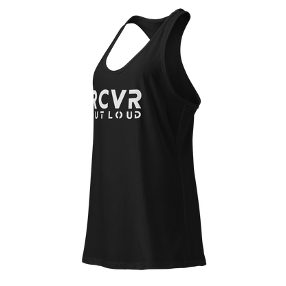 RCVR Out Loud Women’s Fitted Racerback Tank