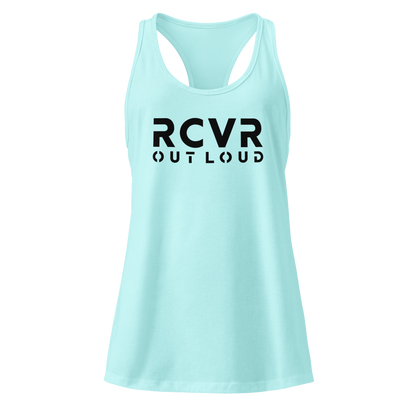 RCVR Out Loud Women’s Fitted Racerback Tank