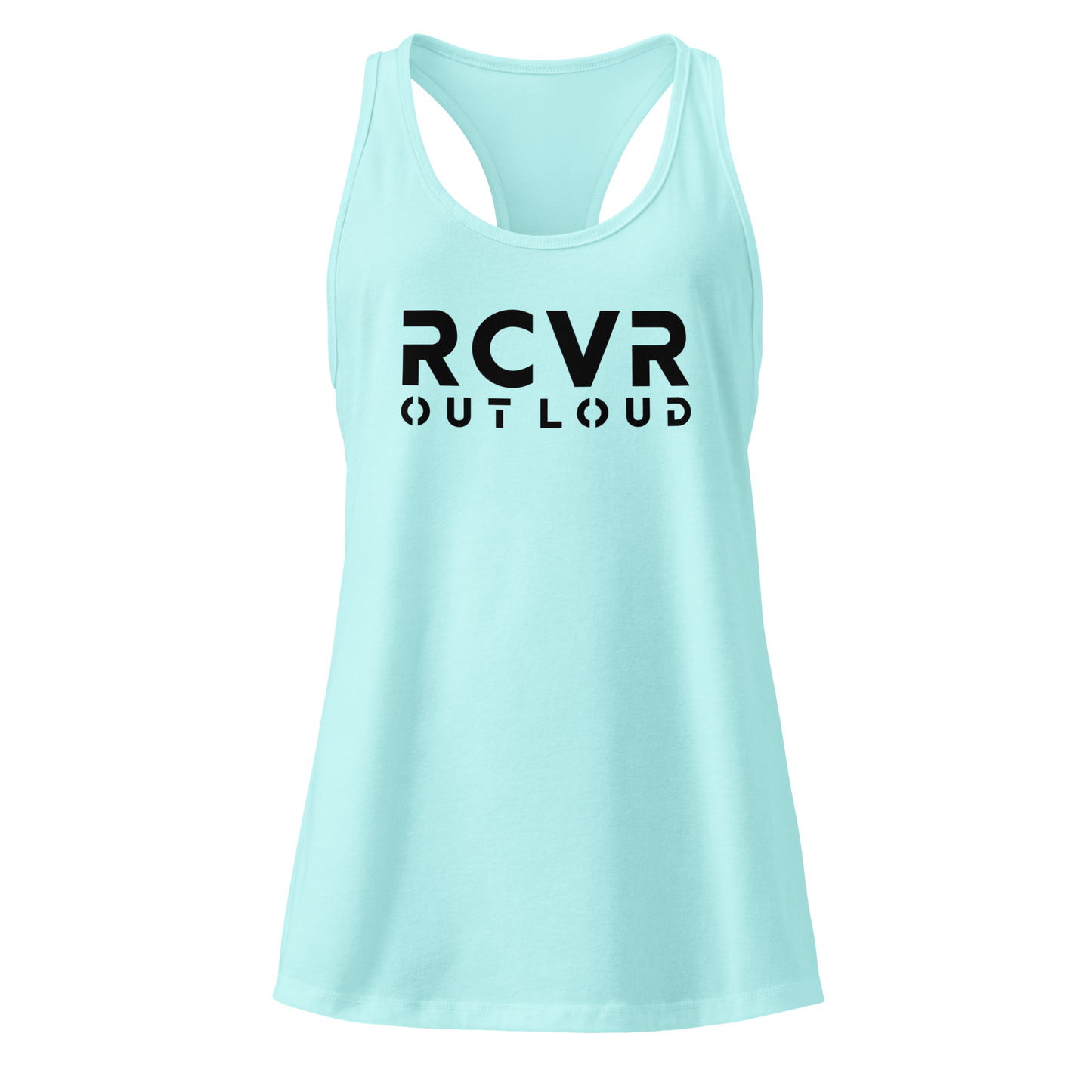 RCVR Out Loud Women’s Fitted Racerback Tank