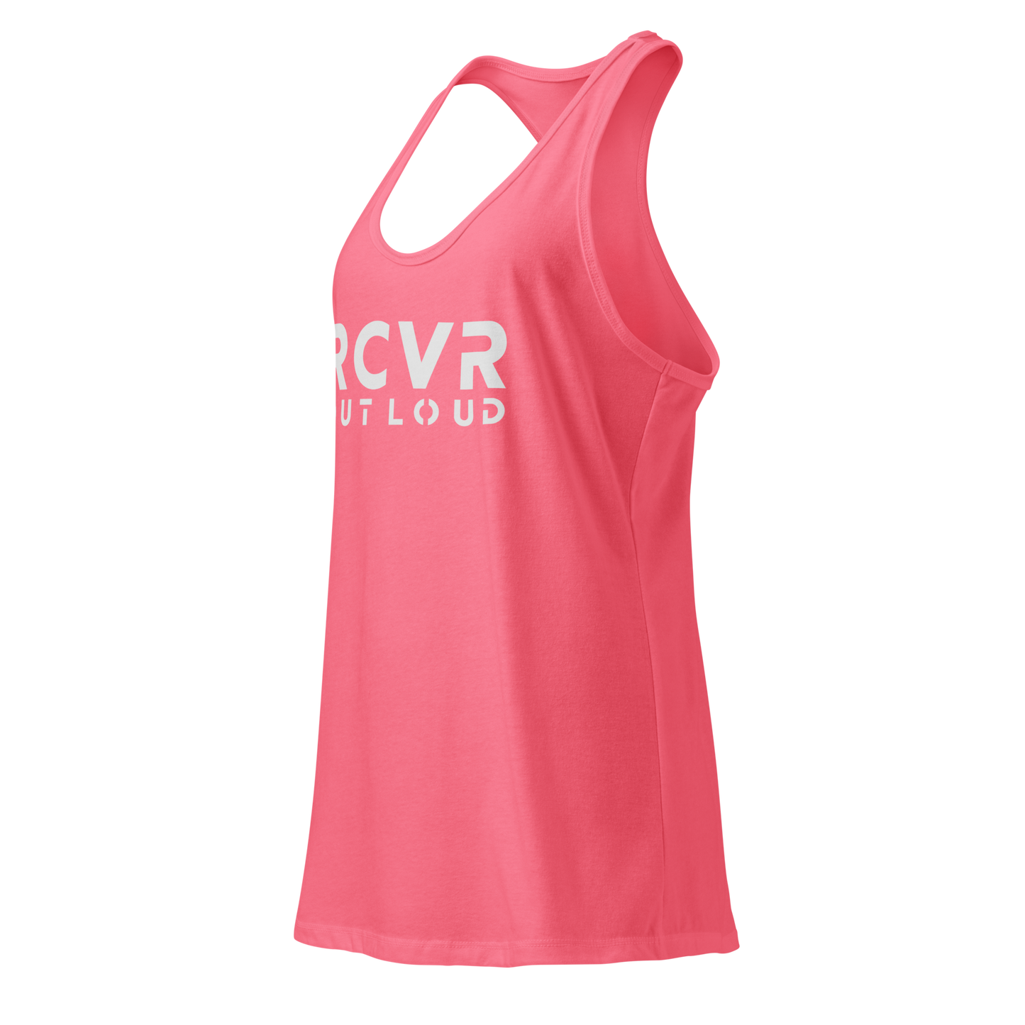 RCVR Out Loud Women’s Fitted Racerback Tank