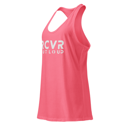 RCVR Out Loud Women’s Fitted Racerback Tank