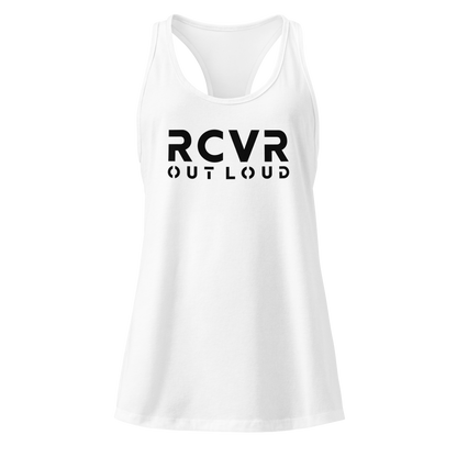 RCVR Out Loud Women’s Fitted Racerback Tank