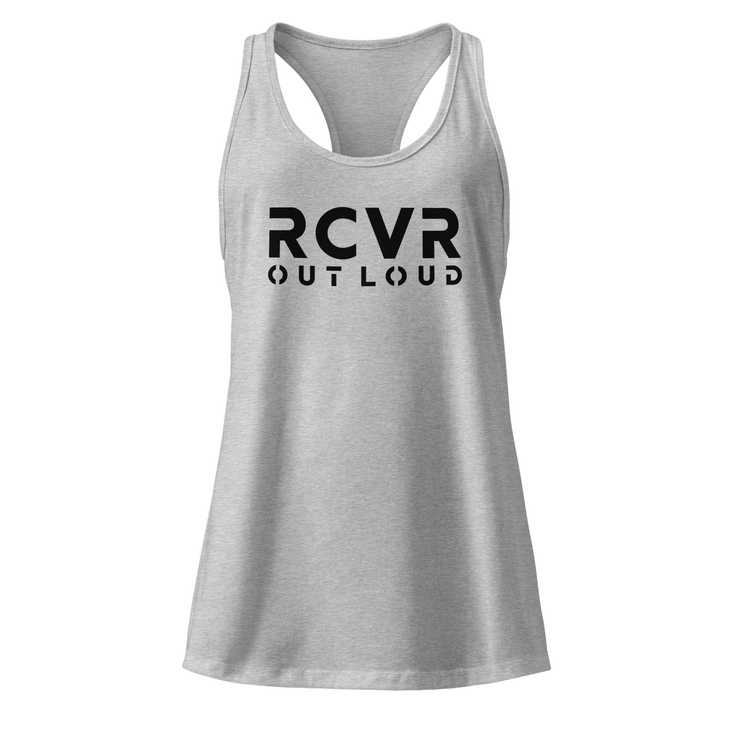 RCVR Out Loud Women’s Fitted Racerback Tank