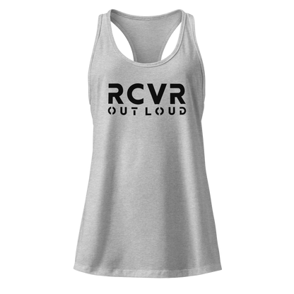 RCVR Out Loud Women’s Fitted Racerback Tank