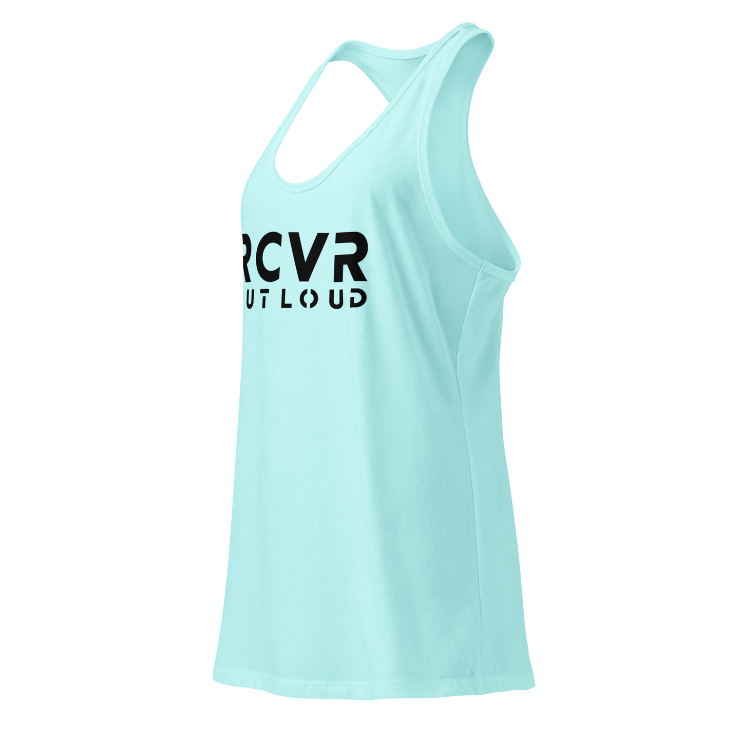 RCVR Out Loud Women’s Fitted Racerback Tank