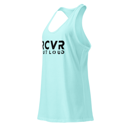 RCVR Out Loud Women’s Fitted Racerback Tank