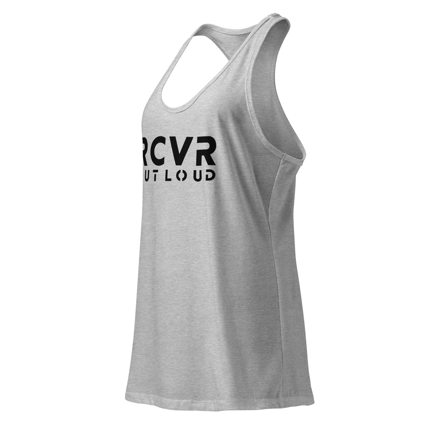 RCVR Out Loud Women’s Fitted Racerback Tank