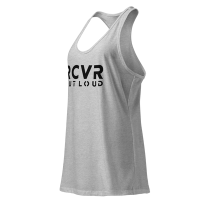 RCVR Out Loud Women’s Fitted Racerback Tank