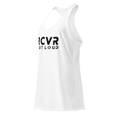 RCVR Out Loud Women’s Fitted Racerback Tank